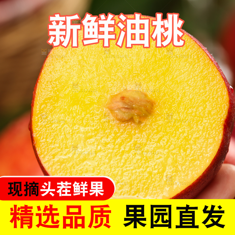 手里拿着新鲜桃子