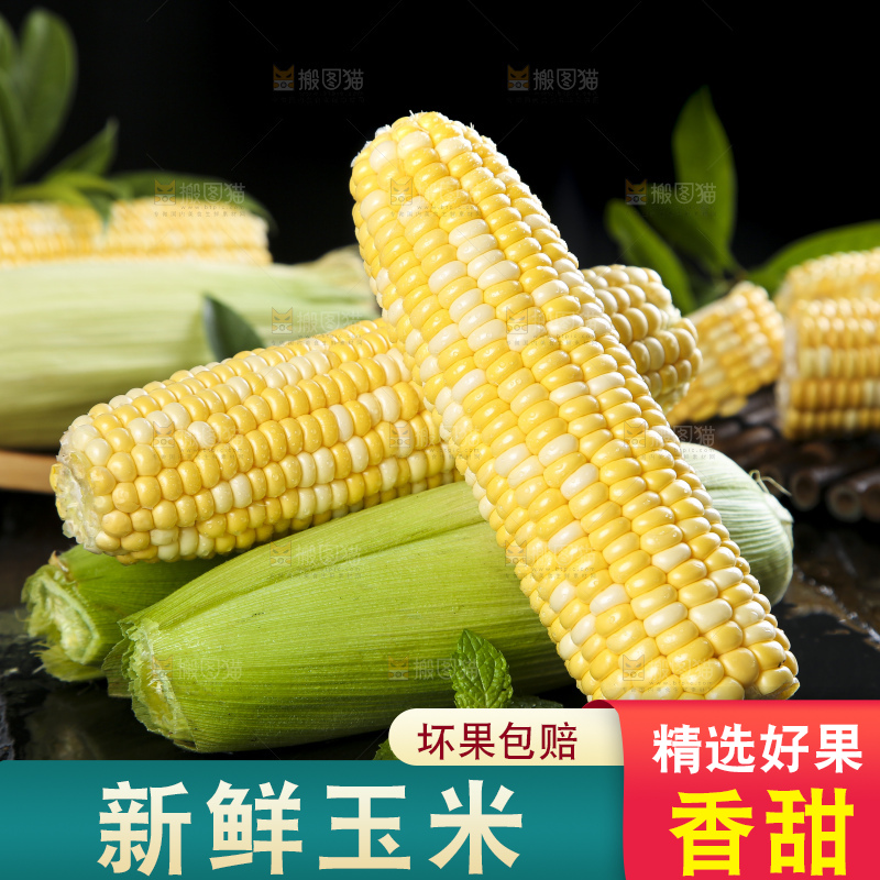 黑底上的云南水果玉米