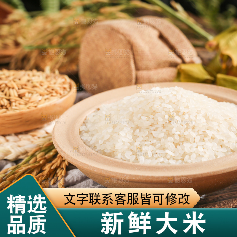 盘子里的大米