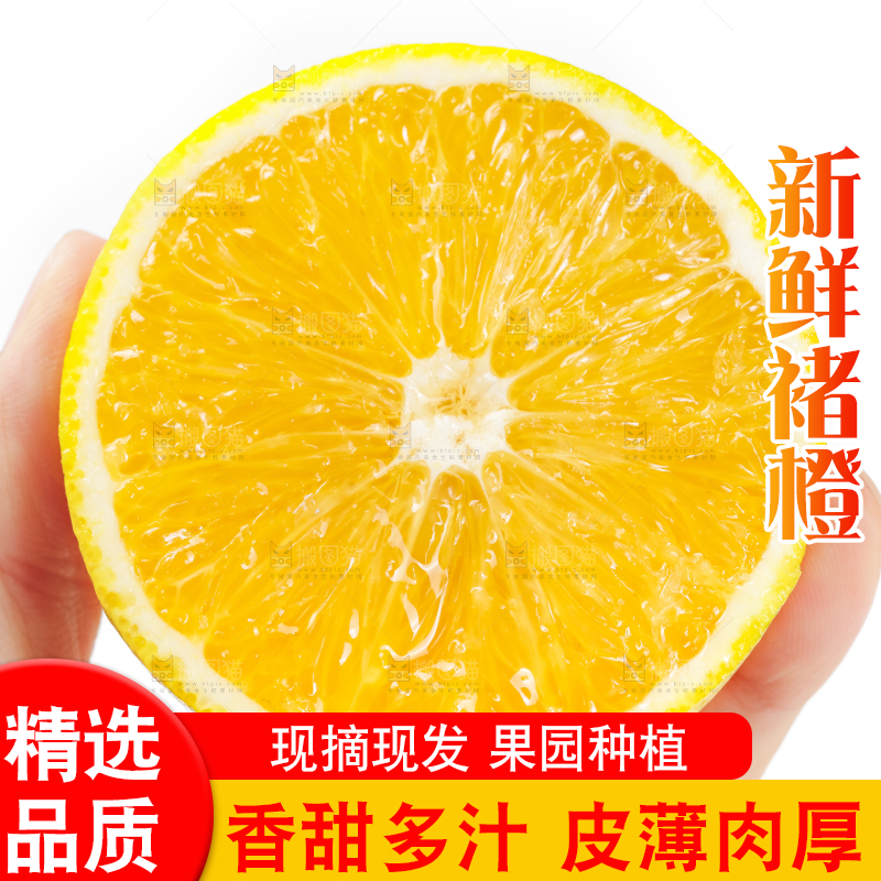 手里拿着新鲜褚橙
