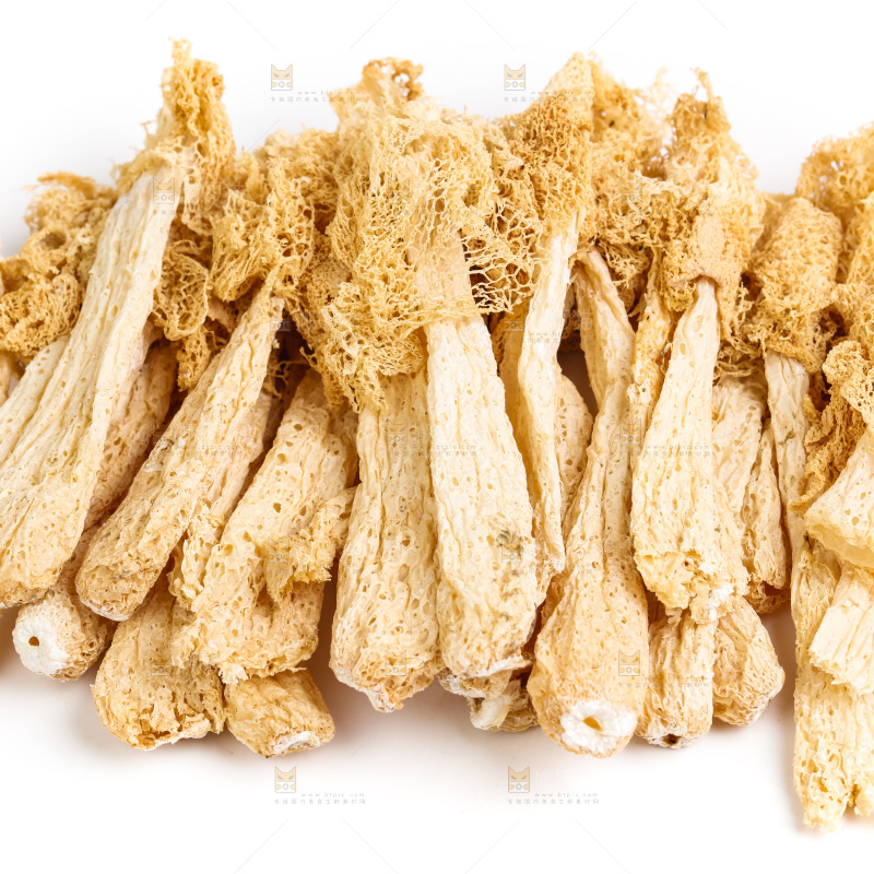 白底上的干竹荪