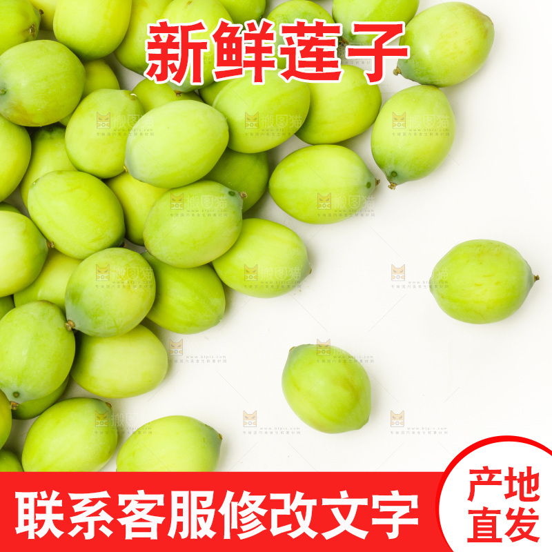 浅底上的新鲜莲子