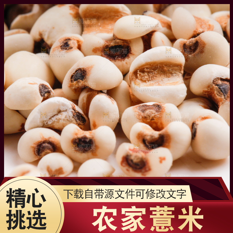 浅底上放着贵州薏米