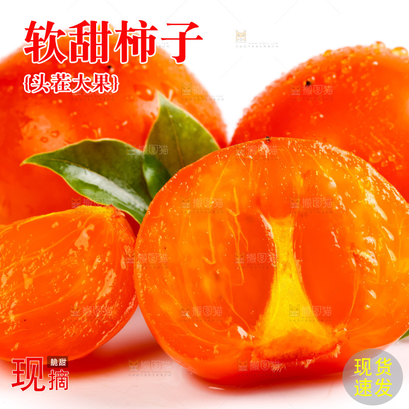 白底上的软柿子