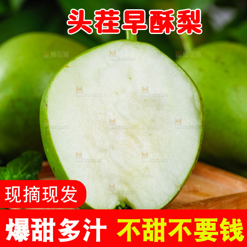 木底上放着陕西早酥梨
