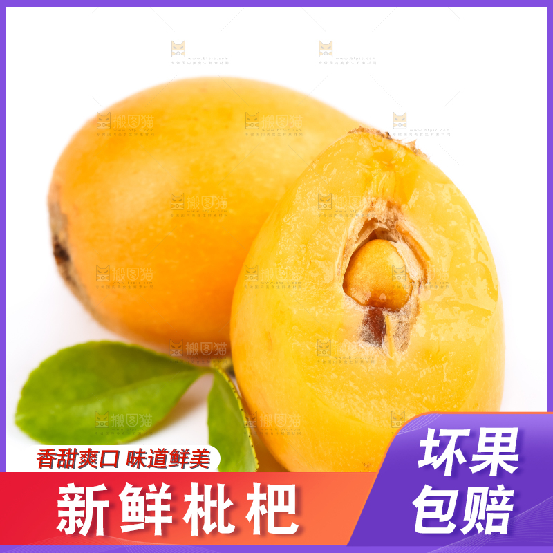白底上放着攀枝花米易枇杷