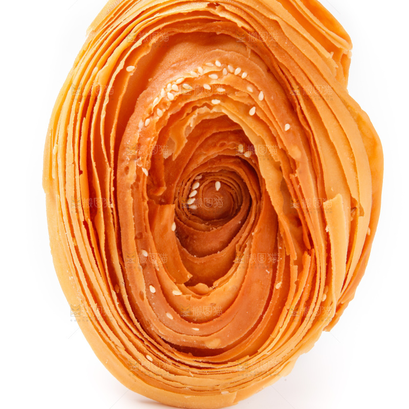 白底上的手撕面包