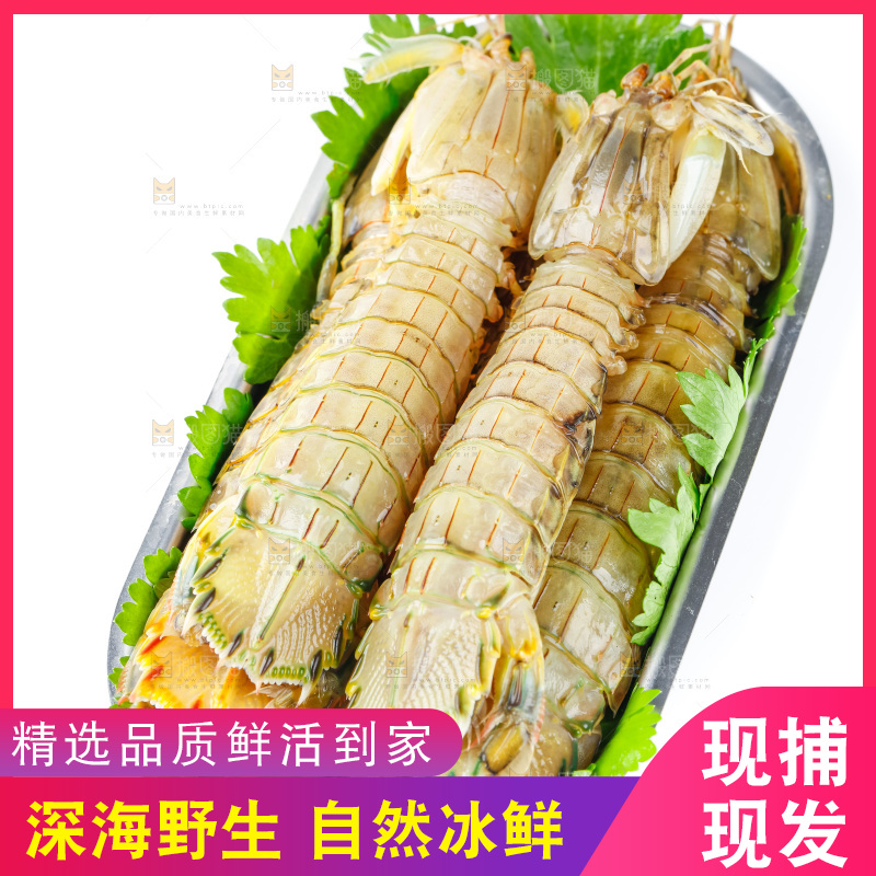 盘子里装着皮皮虾