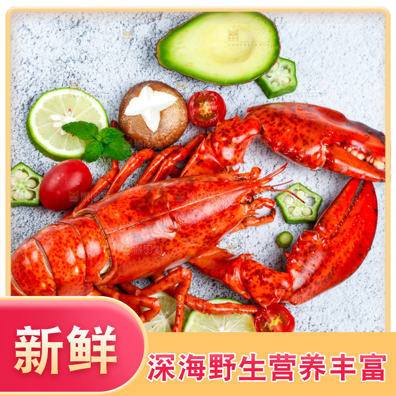 石板上的波士顿大龙虾