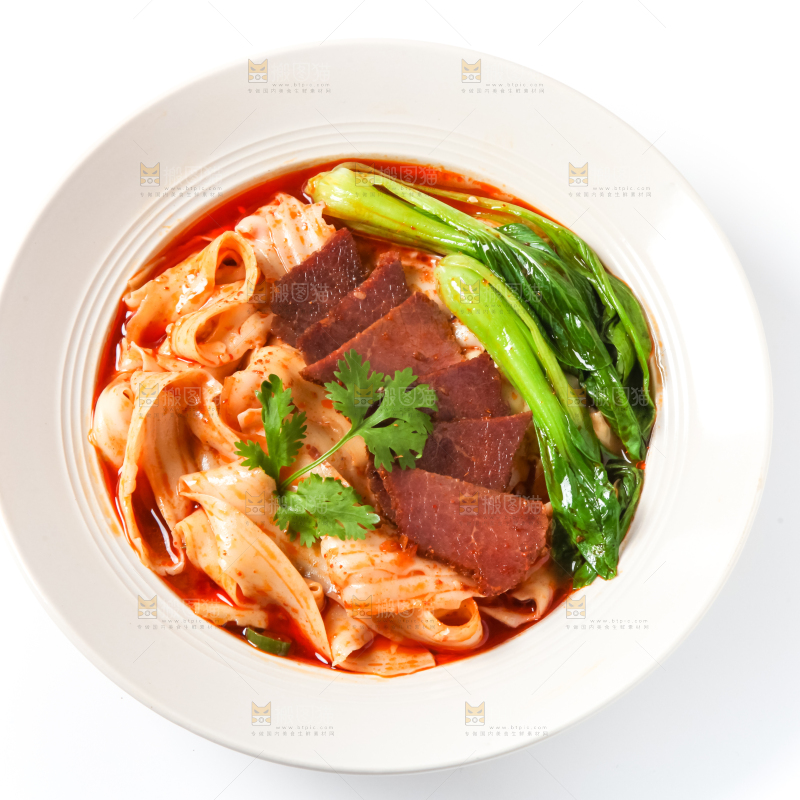 碗里的牛肉刀削面