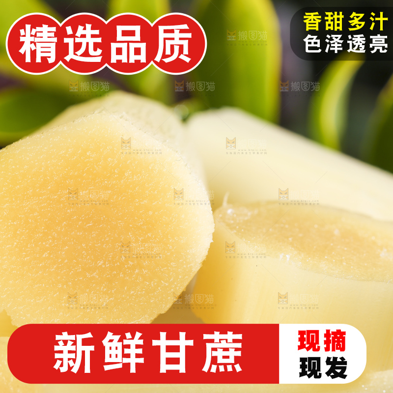 深底上的广西黑皮甘蔗