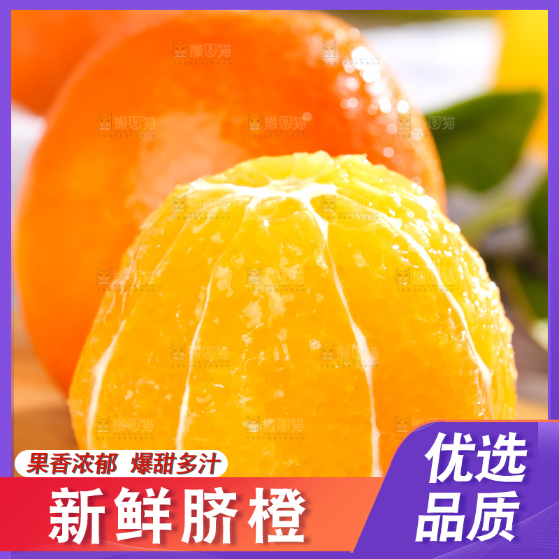 黄板子上的冰糖橙