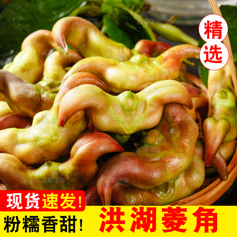 篮子里装着菱角