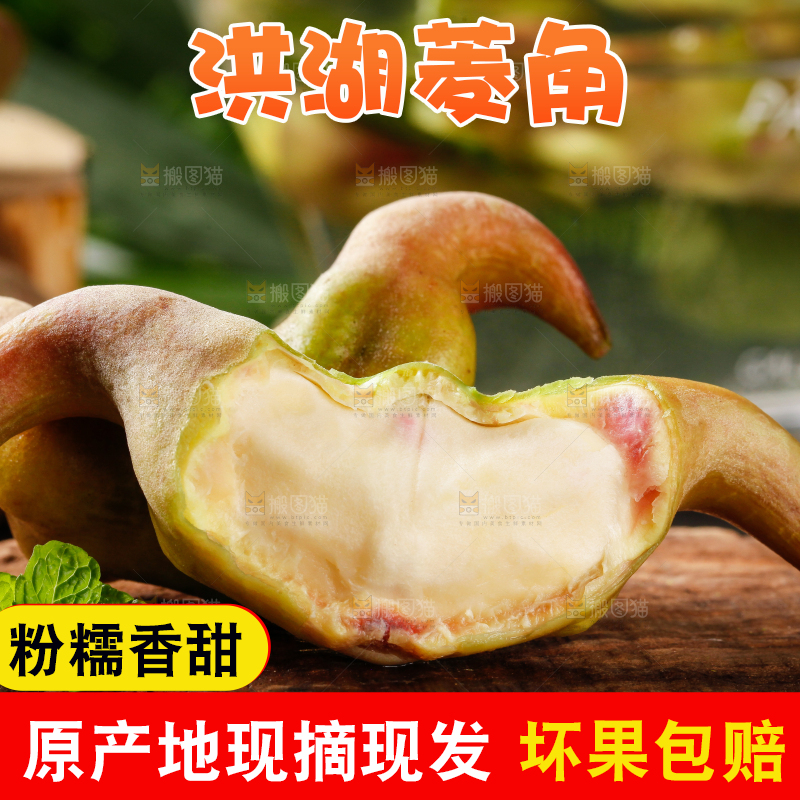 深底上的菱角