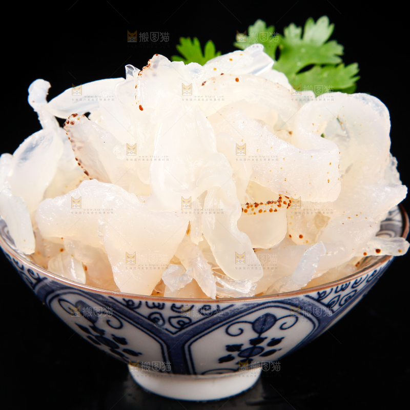 黑底上的珊瑚海蜇