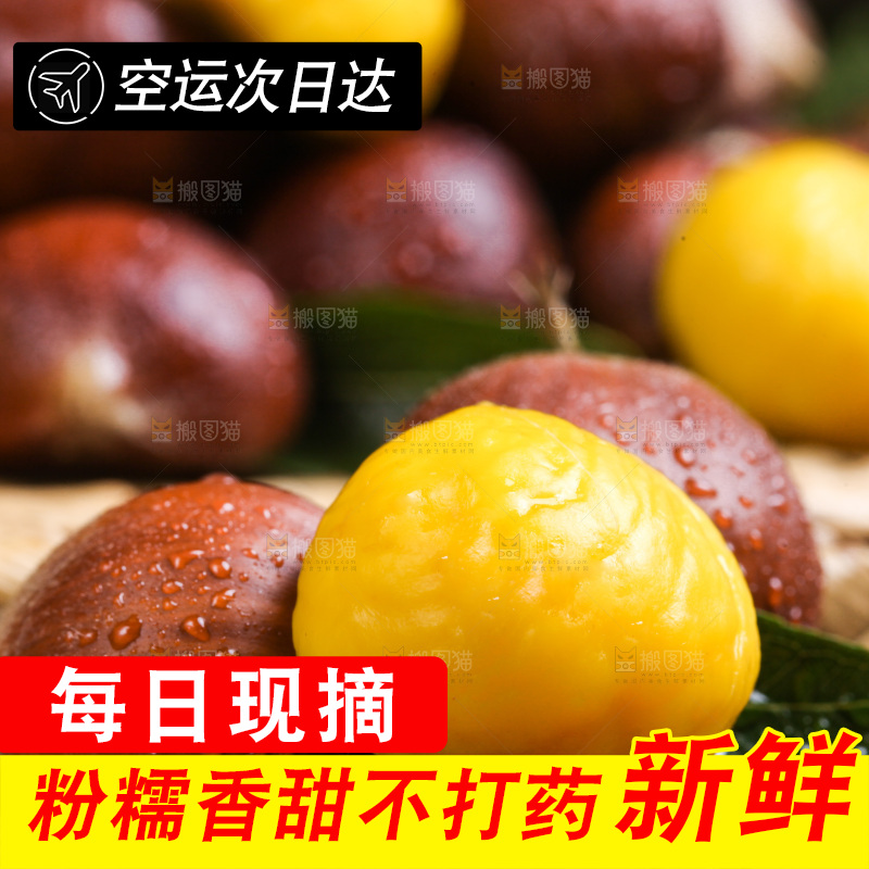深底上放着迁西板栗