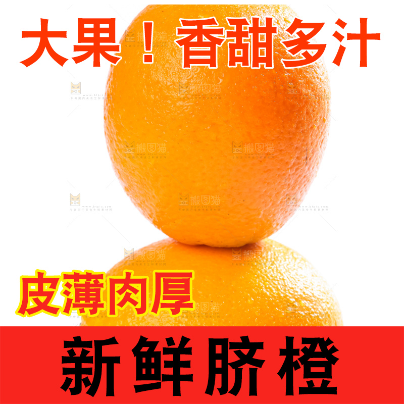 白底上的高山甜橙