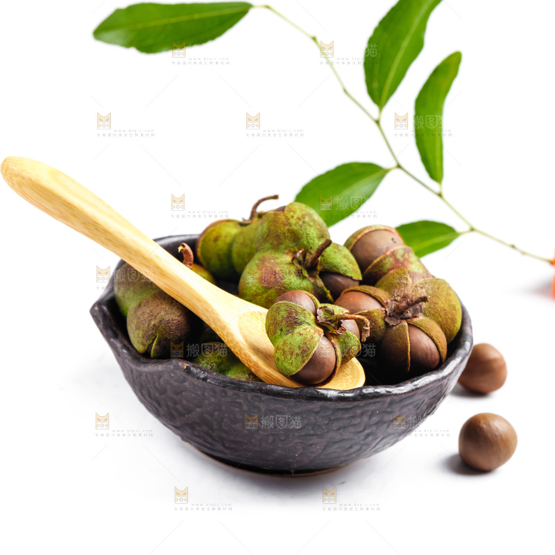 盘子里装着茶籽