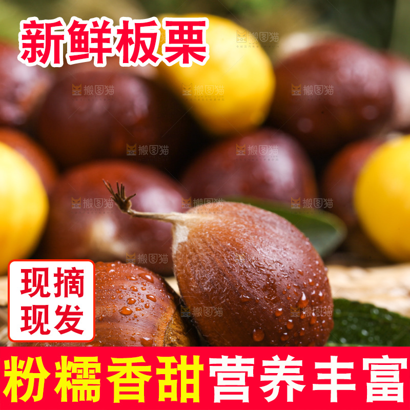 深底上放着迁西板栗
