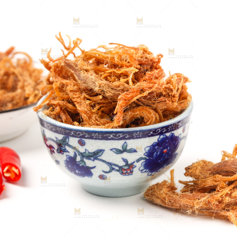 碗里装着肉干