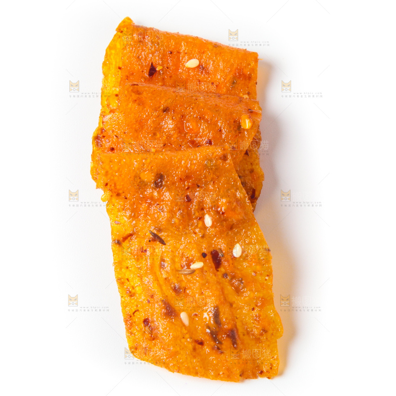 白底上放着辣片