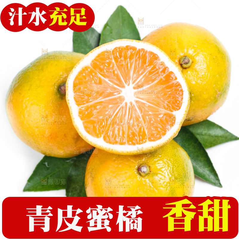 切开的新鲜橘子放在白底上