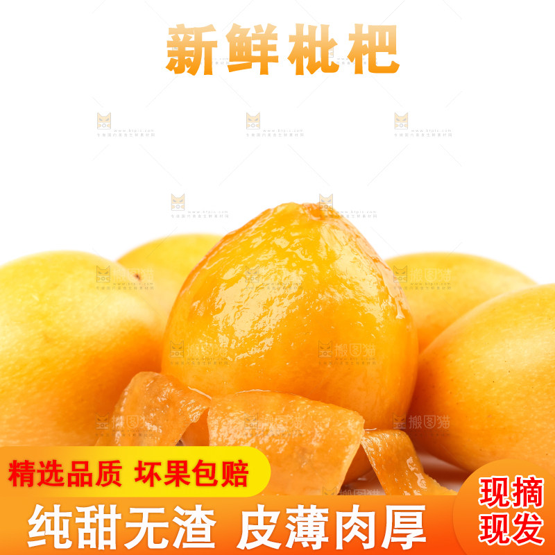 白底上放着攀枝花米易枇杷