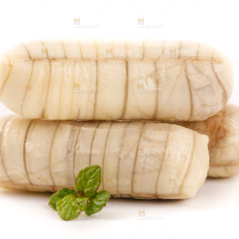 白底上的大虾酥糖