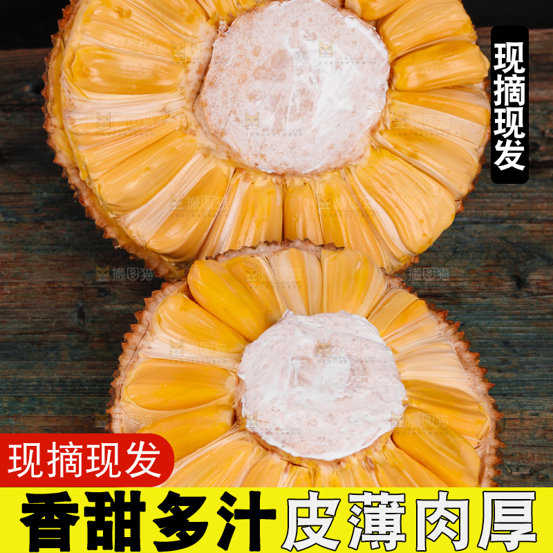 黑底上的红肉菠萝蜜