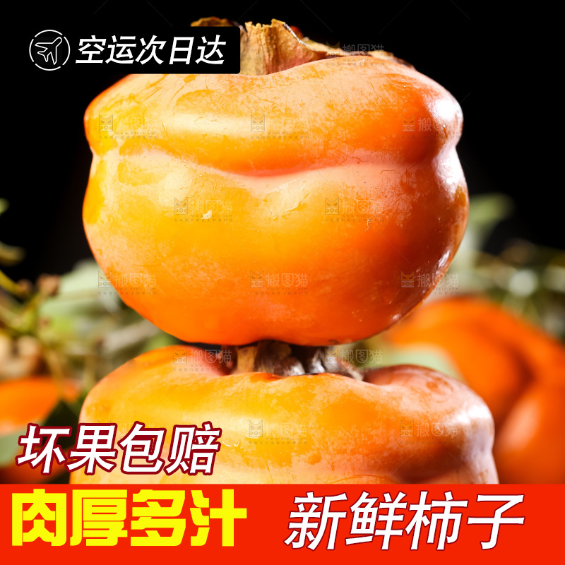木板上的磨盘柿