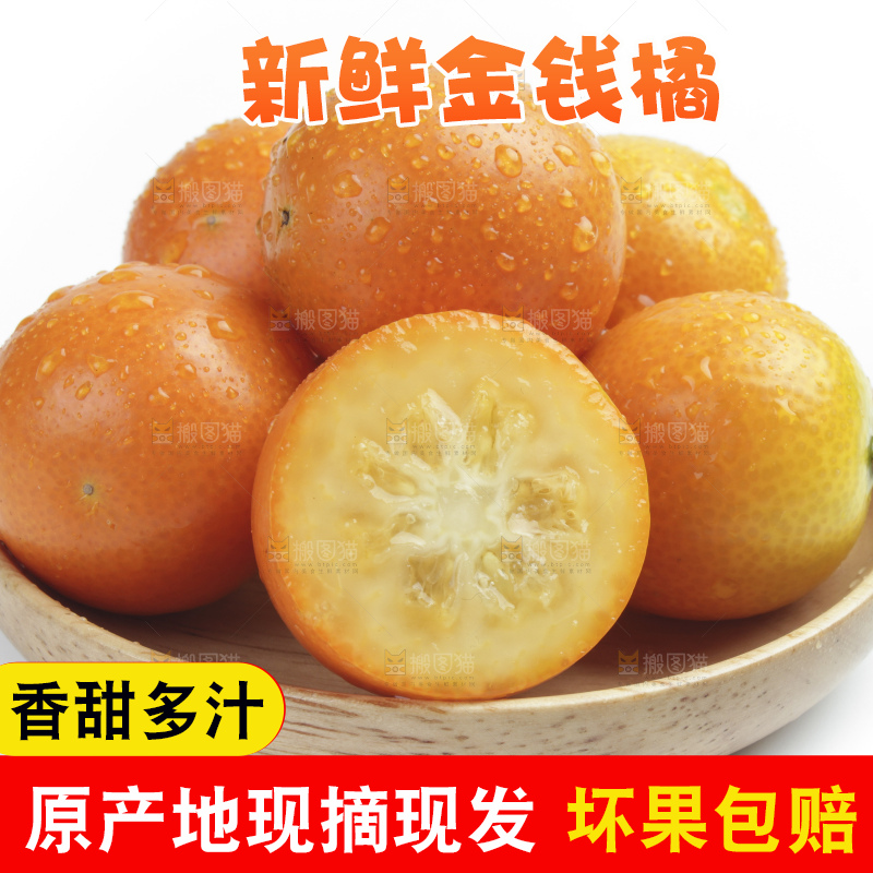 盘子里装着金桔