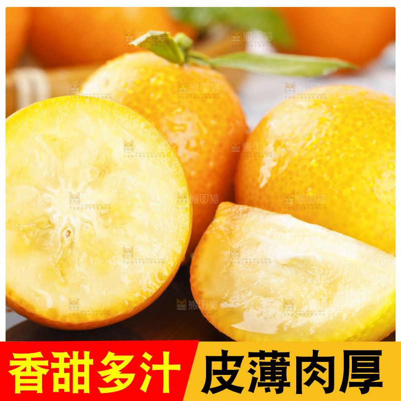 黑石板上的广西金钱橘