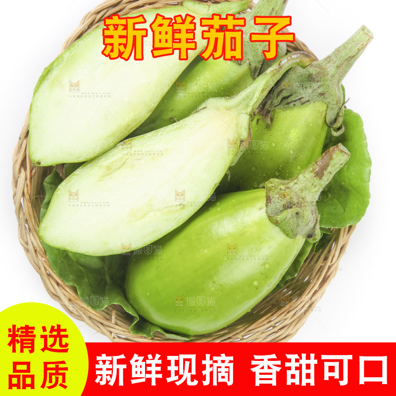 篮子里装着茄子