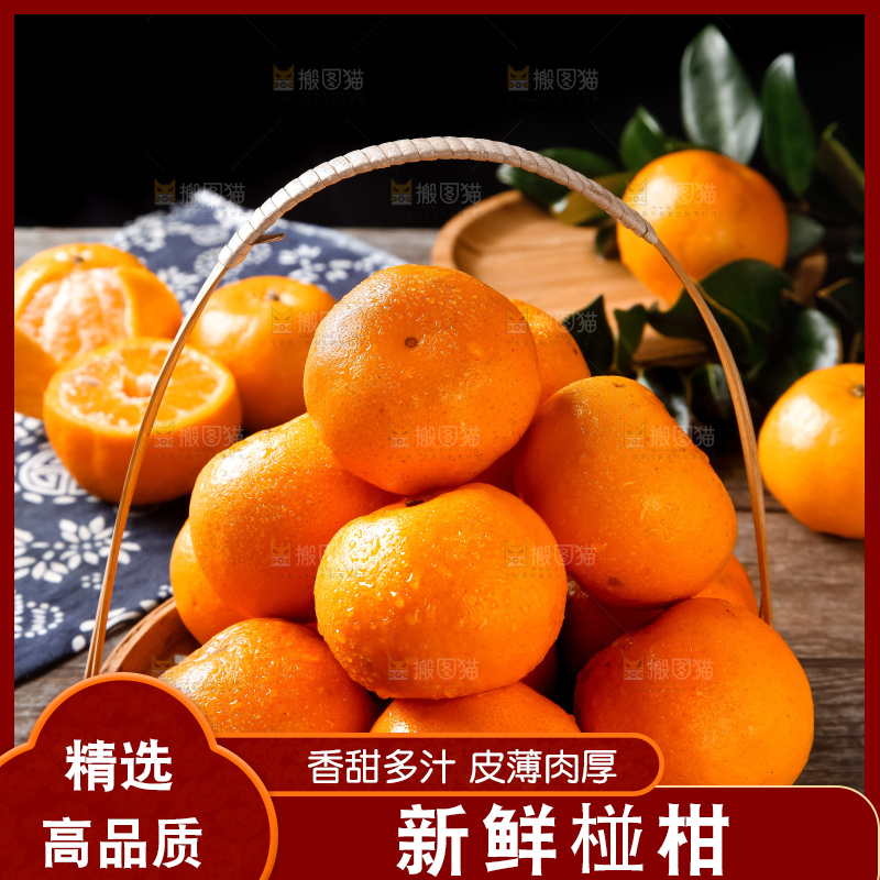 篮子里的广西椪柑