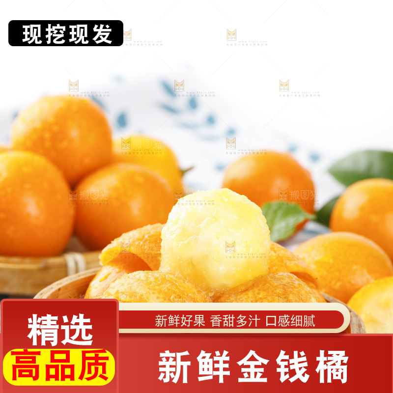 黑石板上的广西金钱橘