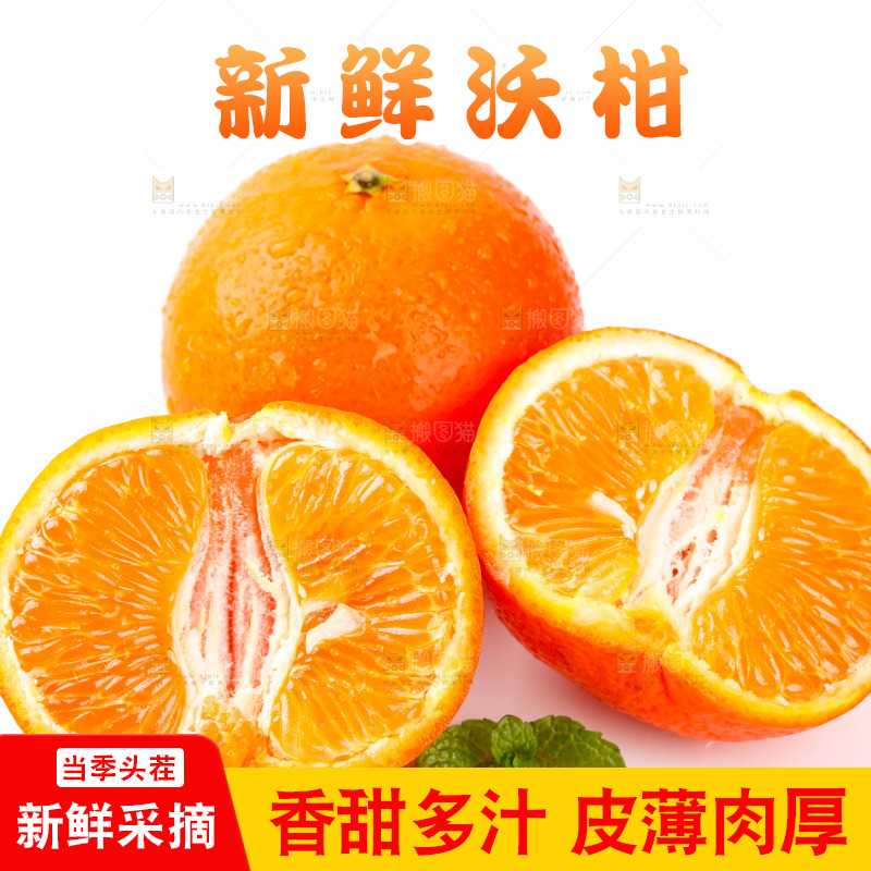 白底上放着广西沃柑