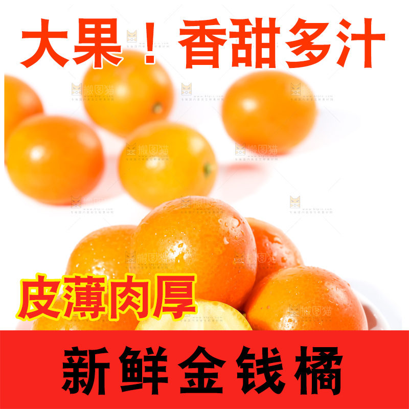 白底上的融安金桔