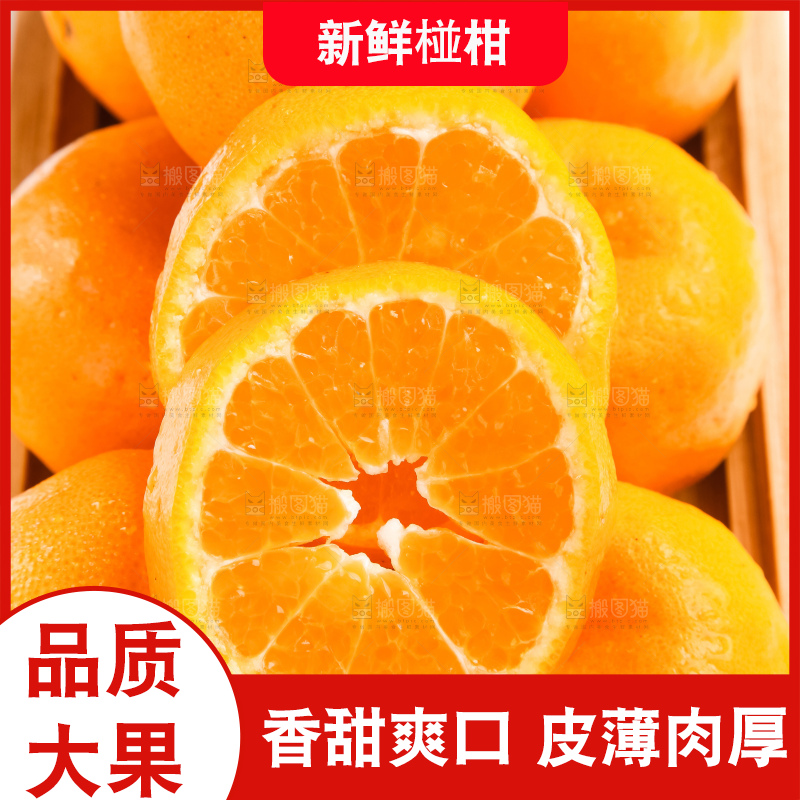 盘子里放着椪柑橘