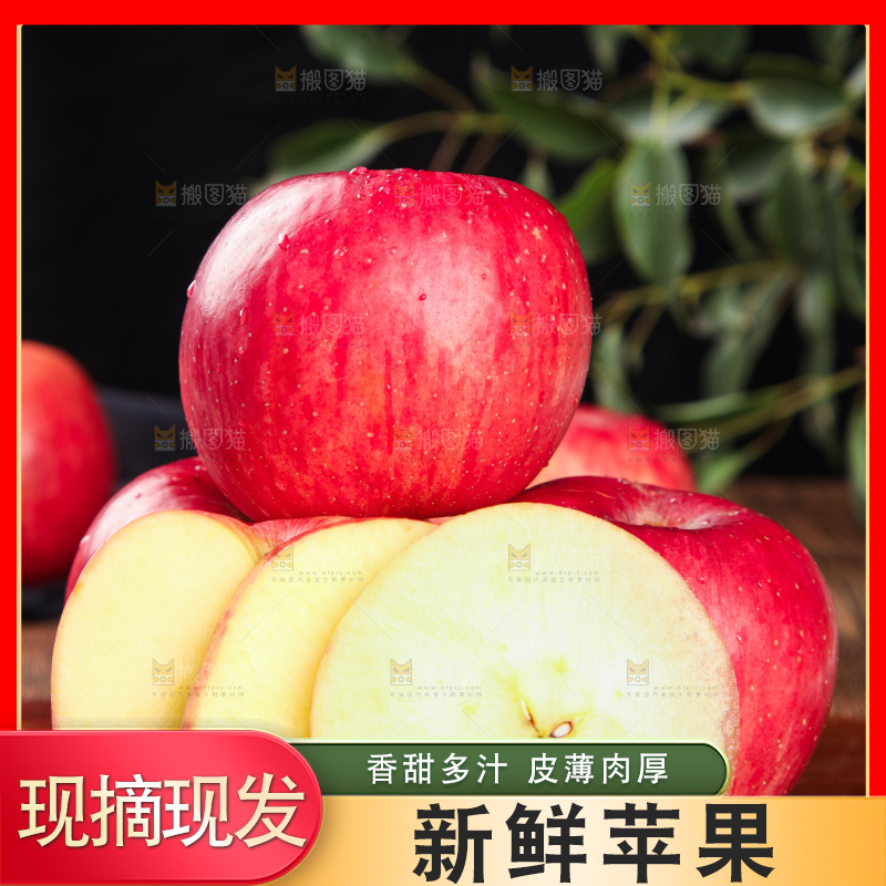 木底上摆放着洛川红富士