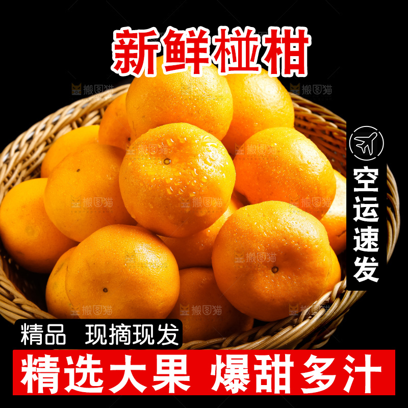 篮子里装着云南椪柑