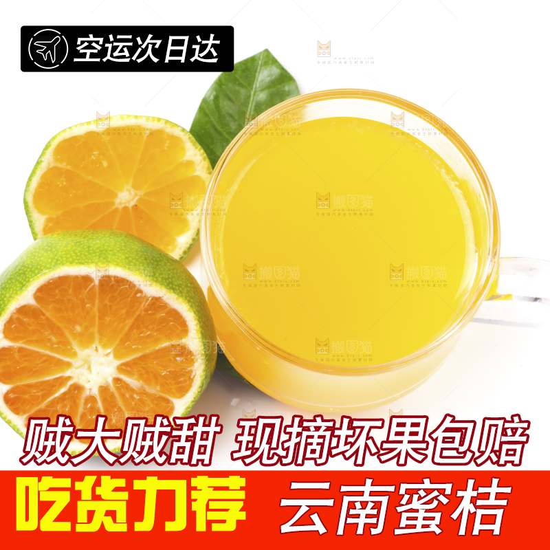 白底上的青皮蜜橘