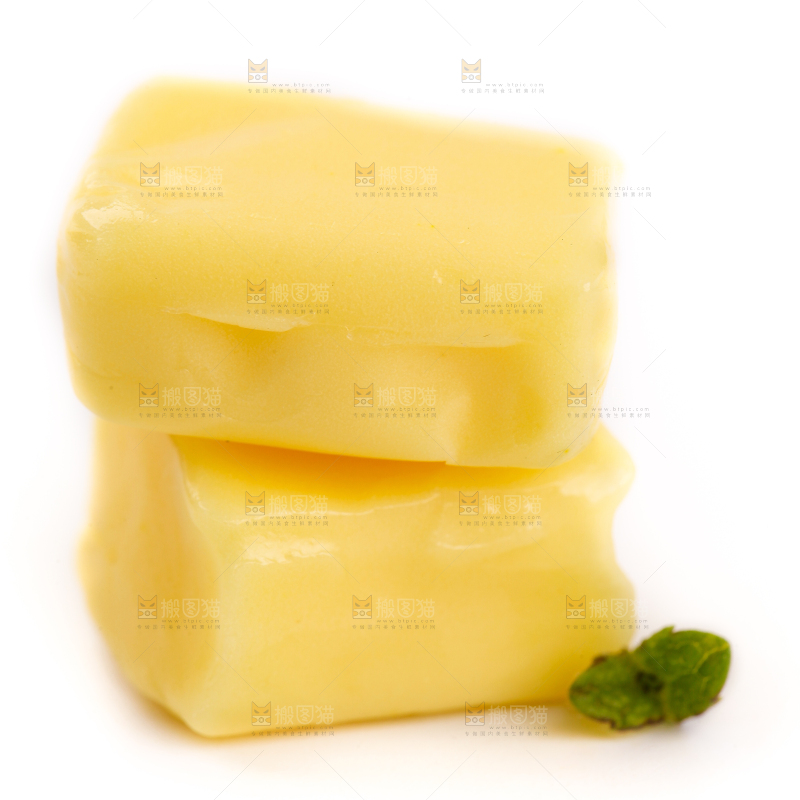 白底上的榴莲味糖果