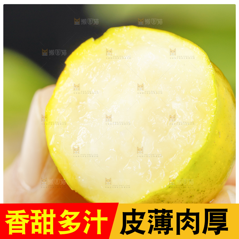 手里拿着广西脆皮金桔