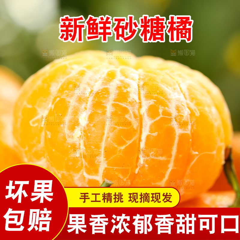 篮子里装着广西砂糖橘