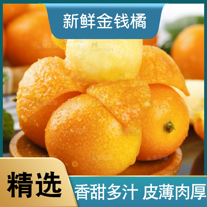 黑石板上的广西金钱橘