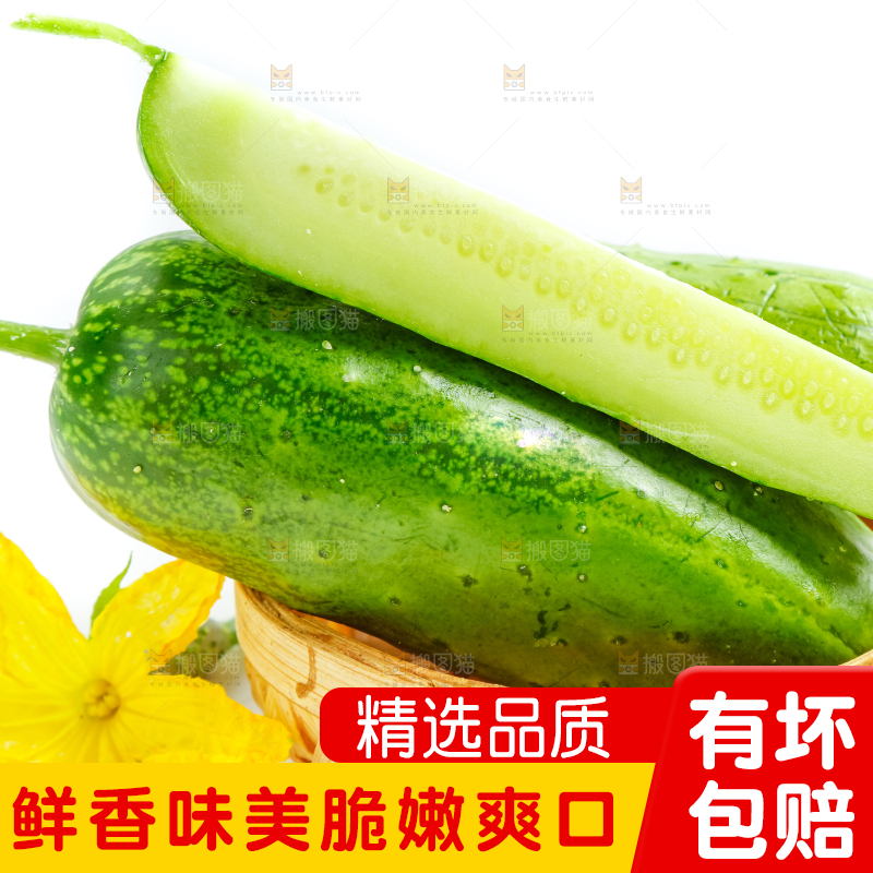 篮子里的刺黄瓜