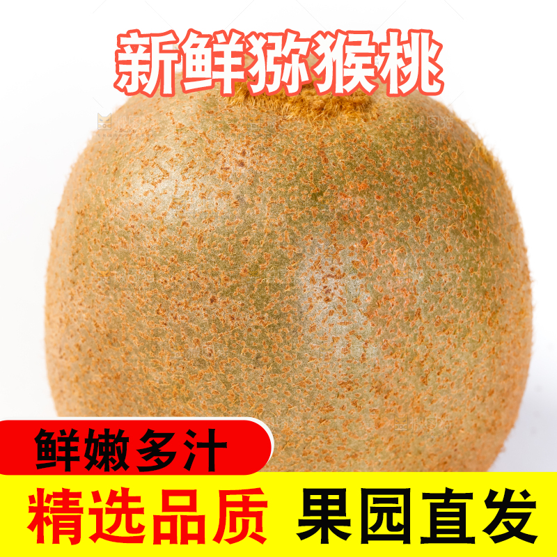 白底上放着猕猴桃
