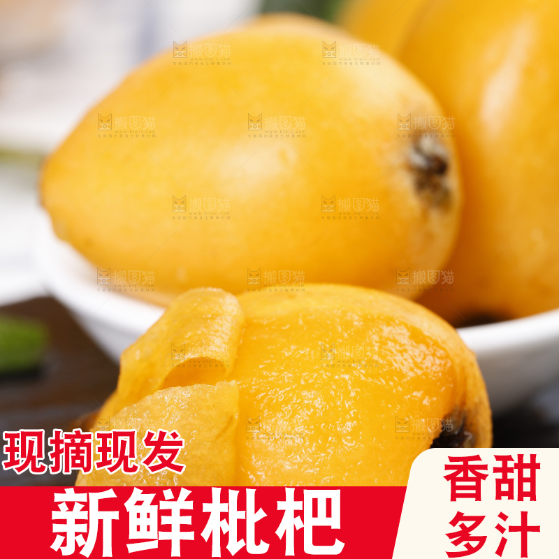 石板上的云南蒙自枇杷
