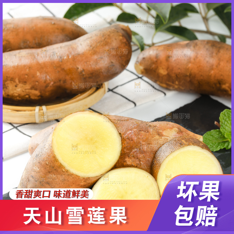 石板上放着地参果