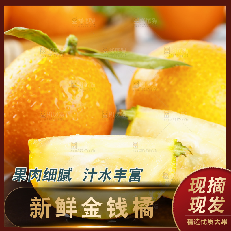 黑石板上的广西金钱橘